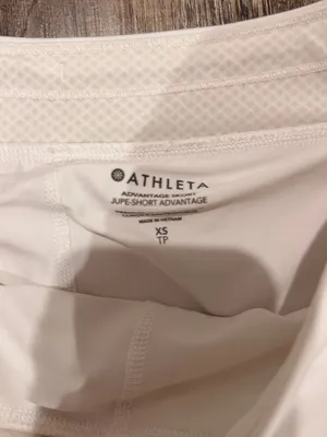 Athleta White  Pleated tennis  Mini skort thumbnail 2