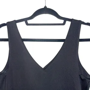 Maurices Edgely NWT Solid Black Double V Sleeveless Thong Bodysuit thumbnail 8