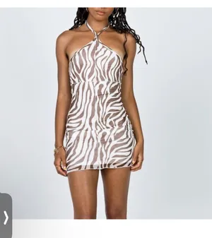 Jay Jay Mini Dress Chocolate Zebra thumbnail 2