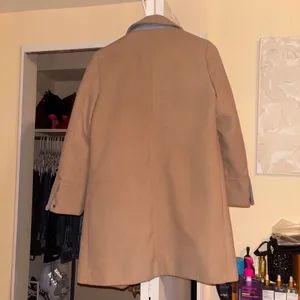 TOPSHOP Wool Camel Peacoat thumbnail 2