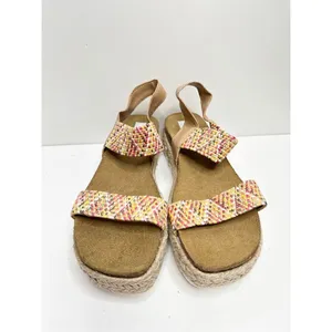 Steve Madden Sandals‎ Womens Size 8 Multicolor Slip On Ipen Toe Platform thumbnail 4