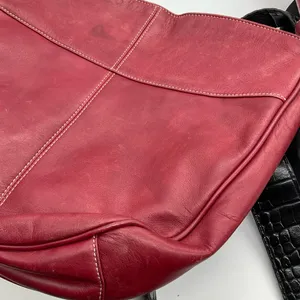 Tignanello‎ Bag, Debut Red Clutch, Croc Embossed Crossbody, Black Pouch thumbnail 11