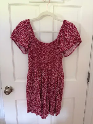 Hollister Red Floral Romper thumbnail 2