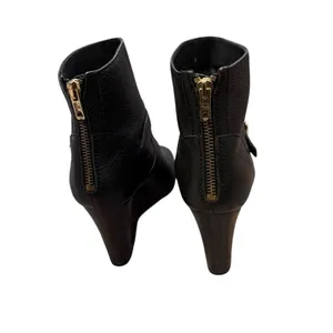 J.Crew Emmett Wedge Ankle Boots in black 8 thumbnail 5