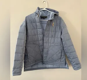 Free Country Puffer Coat Jacket Hood Light Blue Lightweight Size S M Comfy thumbnail 2