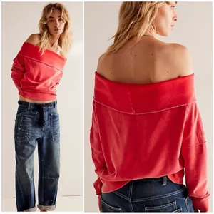 Free People Red Racer Not the Same Tee L thumbnail 2