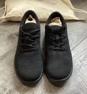 Merinos Lace Up Black With Black Soles Sneakers Size 10 NWT thumbnail 1