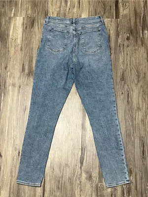 Abercrombie & Fitch Asymmetric Crossover High Rise Super Skinny Jeans 32 14R thumbnail 5