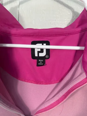 FJ Pink Long Sleeve 1/4 Zip Pullover Size 2XL EUC thumbnail 4