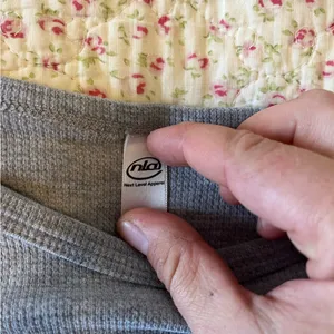 Next Level Apparel Grey thermal shirt thumbnail 2