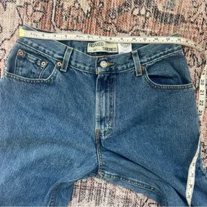 Vintage LEVI’s 550 High Rise Relaxed Fit Tapered Leg Mom Jeans Blue Size 10 thumbnail 11