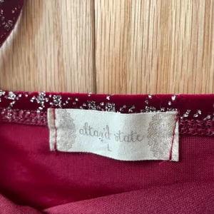 Altar'd State Red Silver Plaid Mini Dress Womens Large Coquette Tweed Slip Dress thumbnail 3