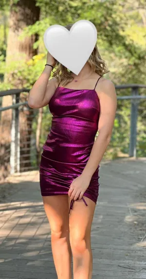 Metallic pink hoco dress Size 0 thumbnail 1