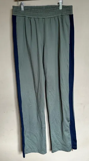 Aerie green track pants with blue stripe thumbnail 1
