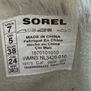 Sorel Torino II Tall Boots Waterproof Black Suede Faux Fur Womens Size 7‎ thumbnail 3