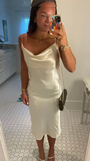 White Midi Dress thumbnail 4