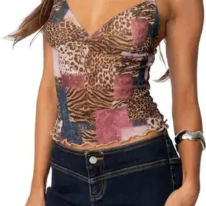 Edikted Multicolor Patchwork Cami Top thumbnail 1