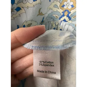Tuckernuck Blue White Floral Shirt Dress Sleeveless Preppy‎ Resort M thumbnail 10