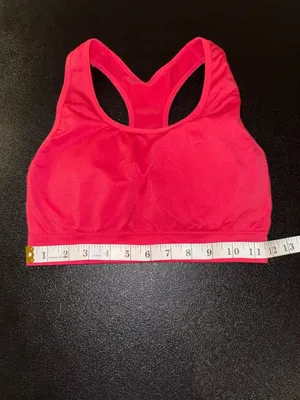 Nautica Sports Bra Size L Pink Seamless Racerback thumbnail 4