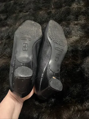 Aerosoles Whats What black leather sqaure toe heels shoes 8.5 Mary jane thumbnail 4