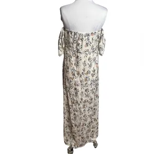 Yireh Lina maxi‎ dress in magnolia Sz M off the shoulder Sz M thumbnail 5
