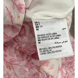 INC Babydoll Dress Size S Pink Floral Chiffon Coquette Feminine Romantic Sheer thumbnail 8