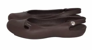 CROCS Women’s Dark Brown Slingback Ballet Flats thumbnail 1
