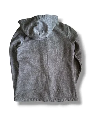 Billabong Heather Gray Double Breasted Hooded Pea Coat Fleece Jacket Size Large thumbnail 7
