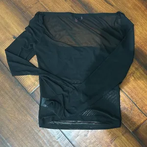 Edikted Mesh Black Long Sleeve thumbnail 3