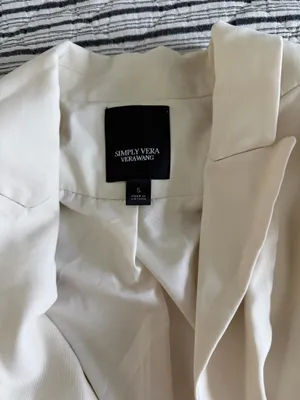 Simply Vera White Vera Wang Blazer thumbnail 2