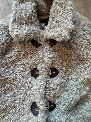Zara Faux Shearling Hook Closure Jacket Sz Xl thumbnail 4