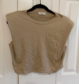 Aritzia Babaton Muscle Tee Brown Size Extra Small thumbnail 1