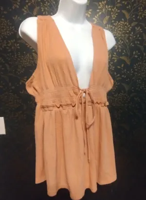 Free People Sleeveless Tie-Front Top thumbnail 1