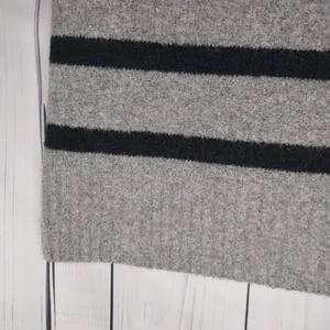 Abercrombie & Fitch Gray and Black Striped Cropped Casual 90’s Women's Top thumbnail 2