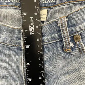 VTG Abercrombie & Fitch Jean Shorts 6 Light Wash Distressed Cut Off Bermuda Y2K thumbnail 9