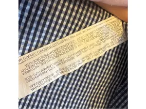 Women Zara Crop Top Gingham Blouse XS Blue Black White Bow Sleeve Off Shoulder thumbnail 9