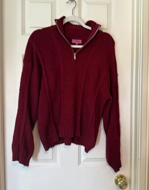 Edikted Sweater Quarter-Zip thumbnail 1
