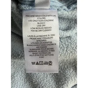 Pilcro‎ Anthropologie Fleece Shirt Jacket Washed Blue Women's Size Large thumbnail 15