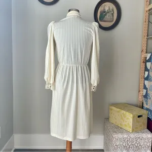 VINTAGE 1970s Edwardian Revival Dress thumbnail 10