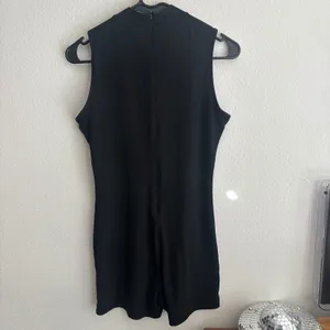 SHEIN Black Mock Neck Sleeveless Bodycon Romper Playsuit Size M thumbnail 6