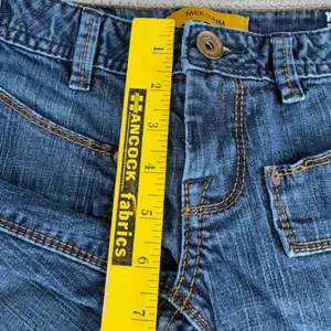 Set/2 MEK Denim Keros Skinny Super Bell Low Rise Flare Jeans Patchwork Dk Rinse thumbnail 15