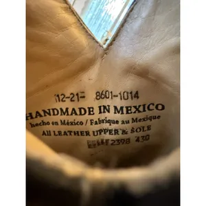 Stetson Tan Brown Suede Leather Boots 7 Western Classic Snip Toe Handmade Mexico thumbnail 12