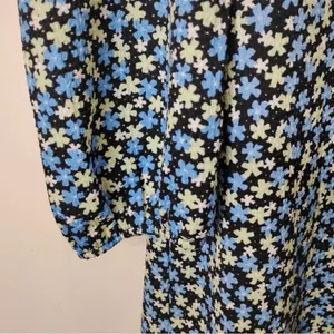 Primark Cares‎ Black Floral Long Sleeve Mini Dress - Size M thumbnail 6