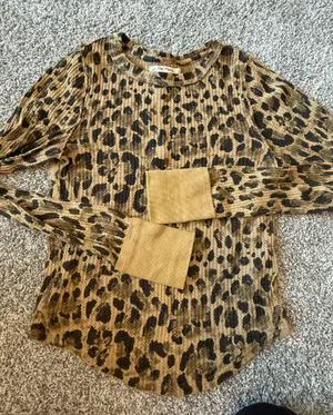 Free People Cheetah Thermal thumbnail 1