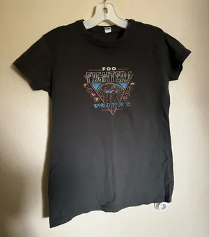 Tultex Foo Fighters World Tour‎ 2015 Concert Band Tee Shirt Womens Large Grey Colorado thumbnail 1