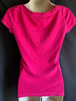 Hollister Pink V-neck Pocket Top thumbnail 6
