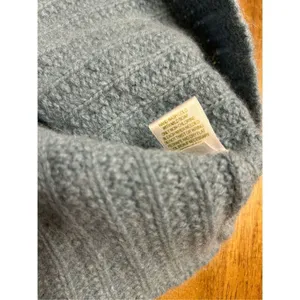 Garnet Hill Turtleneck Sweater Size XS Relaxed Blue Lambs wool Angora thumbnail 4