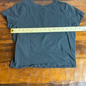Hollister Nashville Graphic Crop Women's‎ Size Small Charcoal Gray Short Sleeve thumbnail 6