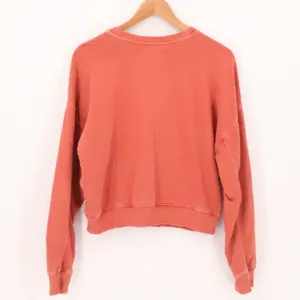 Madewell French Terry Sweatshirt Womens Size M Coral Orange Pullover Relaxed thumbnail 2