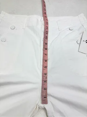 7 For All Mankind White High-Rise Button-Fly Jeans thumbnail 11